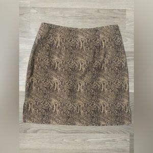 Animal print skirt
